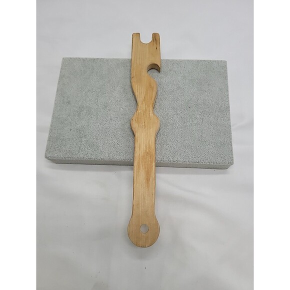 Vintage 1978 Push & Pull Handy Kitchen Oven Tool Solid Wood Advertising - Picture 6 of 9